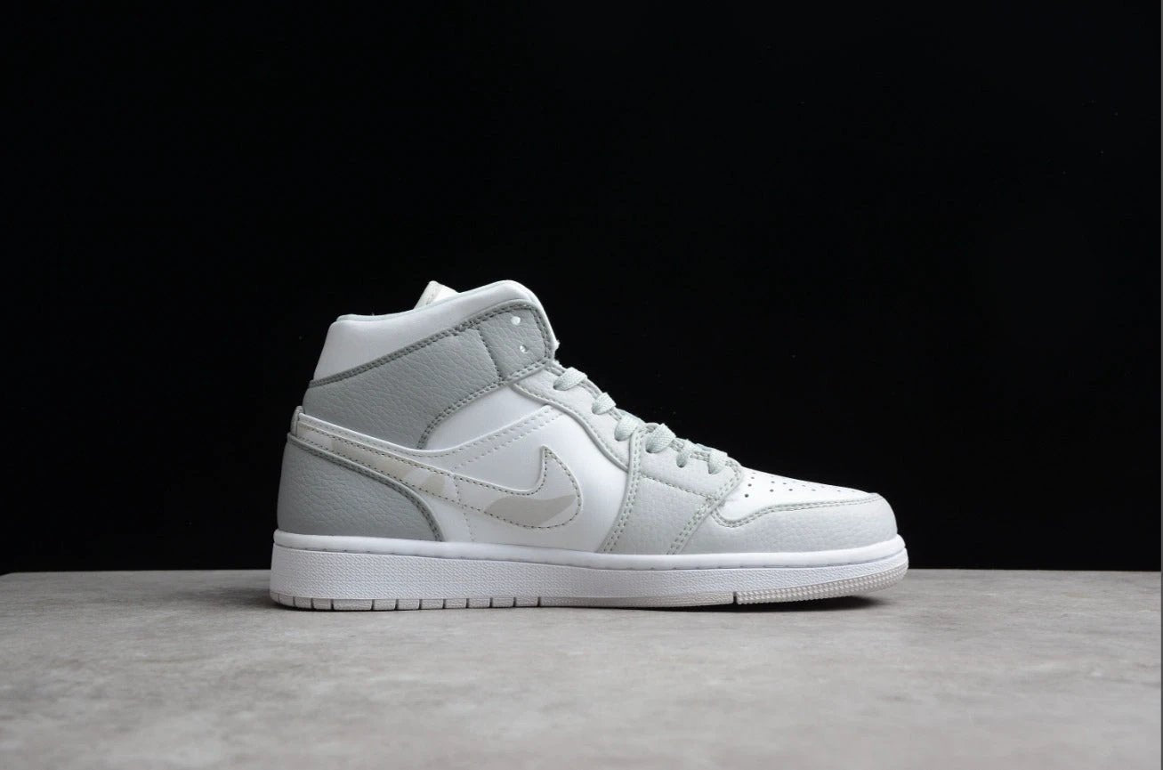 Air Jordan 1 Mid White Grey Camo by Air Jordan