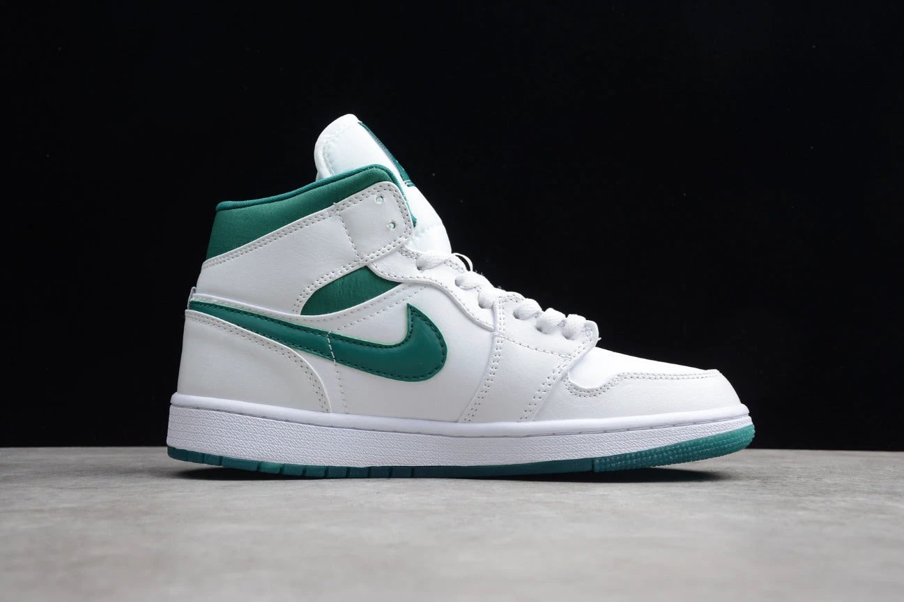 Air Jordan 1 Mid White Mystic Green by Air Jordan