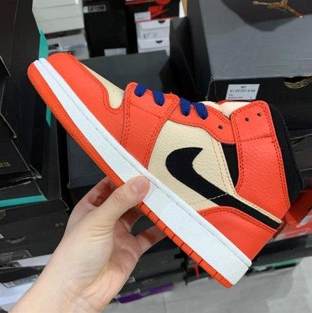 Air Jordan 1 Mid White Orange by Air Jordan