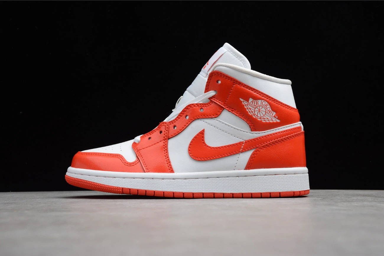 Air Jordan 1 Mid White Orange by Air Jordan