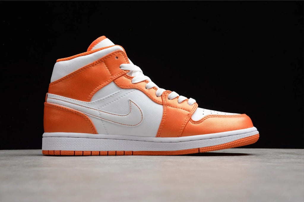 Air Jordan 1 Mid White Orange by Air Jordan