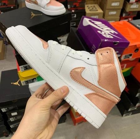 Air Jordan 1 Mid White Rose Gold by Air Jordan
