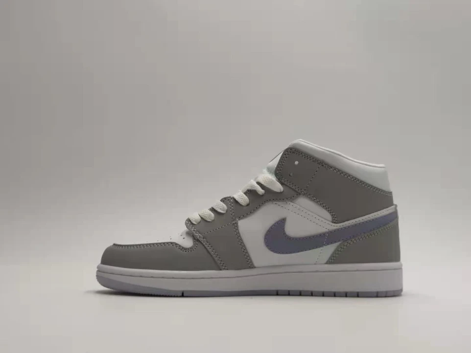 Air Jordan 1 Mid White Wolf Grey Blue by Air Jordan