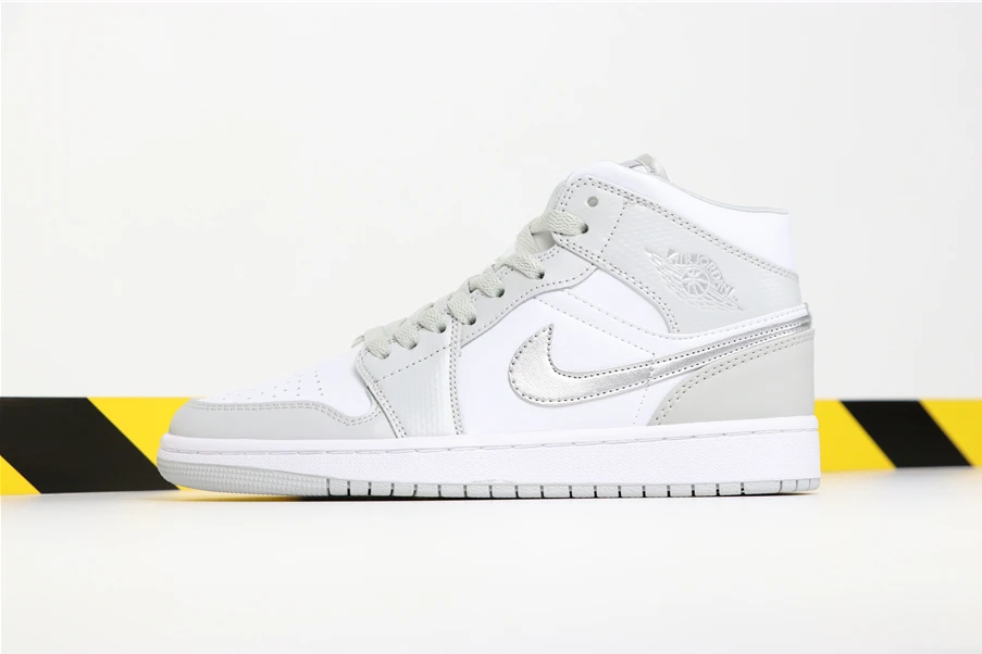 Air Jordan 1 Mid White Wolf Grey by Air Jordan