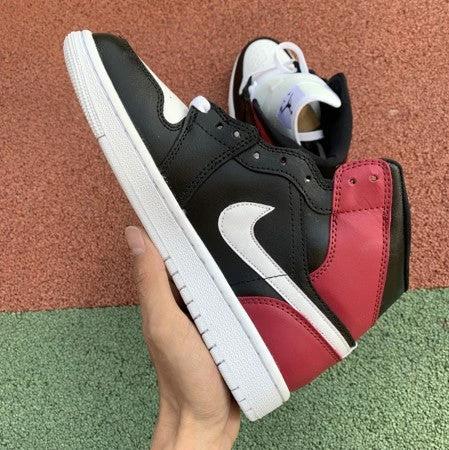 Air Jordan 1 Mid Wine Red Toe by Air Jordan