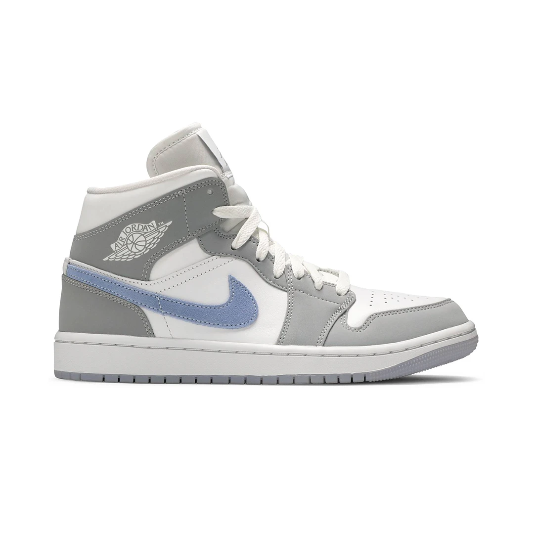 Air Jordan 1 Mid Wolf Grey Aluminum by Air Jordan