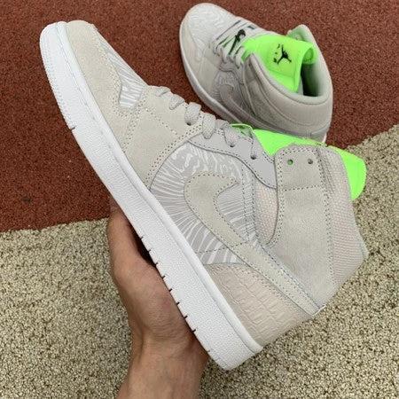 Air Jordan 1 Mid Zebra Pattern Gray Light by Air Jordan
