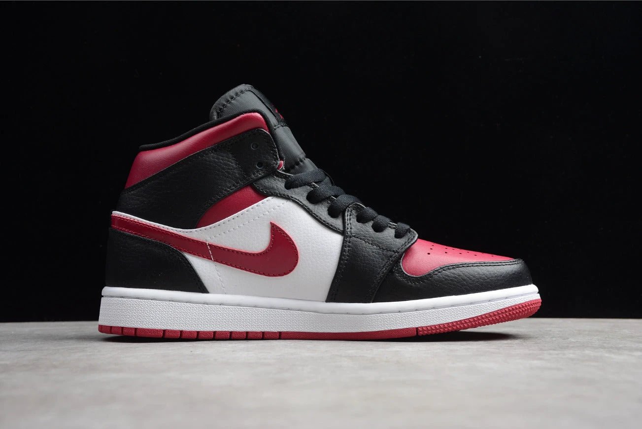 Air Jordan 1 Mid 'Bred Toe' by Air Jordan