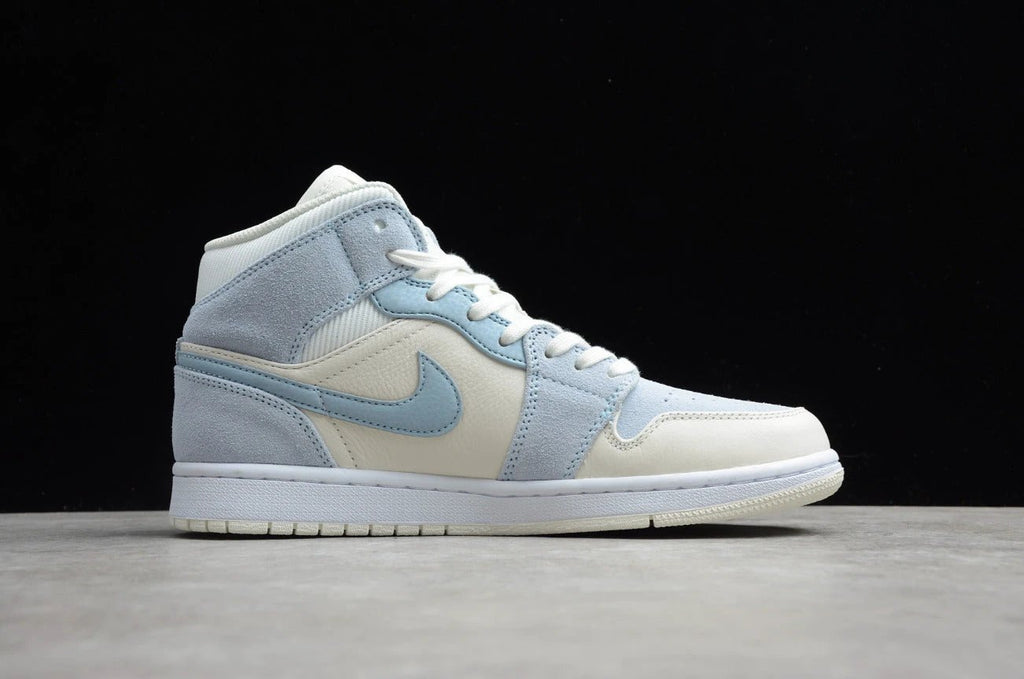Air Jordan 1 Mid ‘Sail Light Blue’ by Air Jordan