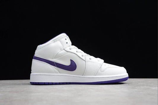 Air Jordan 1 Mid 'White Court Purple' by Air Jordan