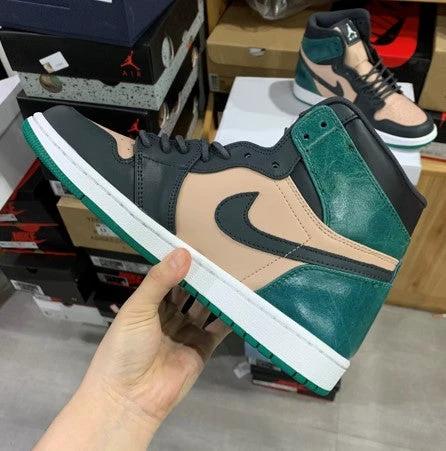 Air Jordan 1 Retro High Black Fossil-Pale Green by Air Jordan