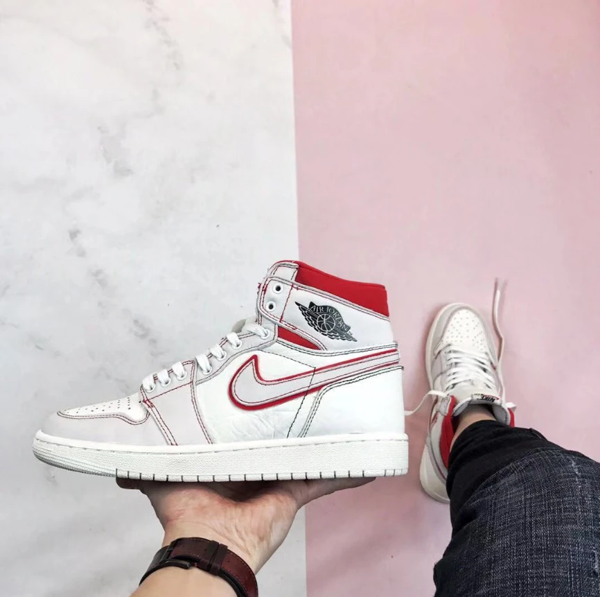 Air Jordan 1 Retro High Phantom Gym Red by Air Jordan