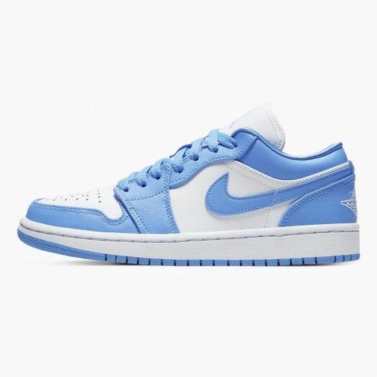 Air Jordan 1 Retro Low Unc University Blue White by Air Jordan