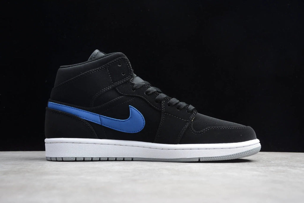 Air Jordan 1 Retro Mid 'Multi Color Swoosh Black' by Air Jordan