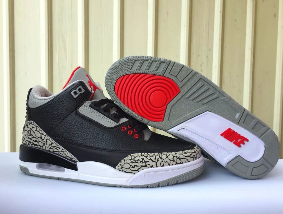 Air Jordan 3 Retro Black Cement by Air Jordan