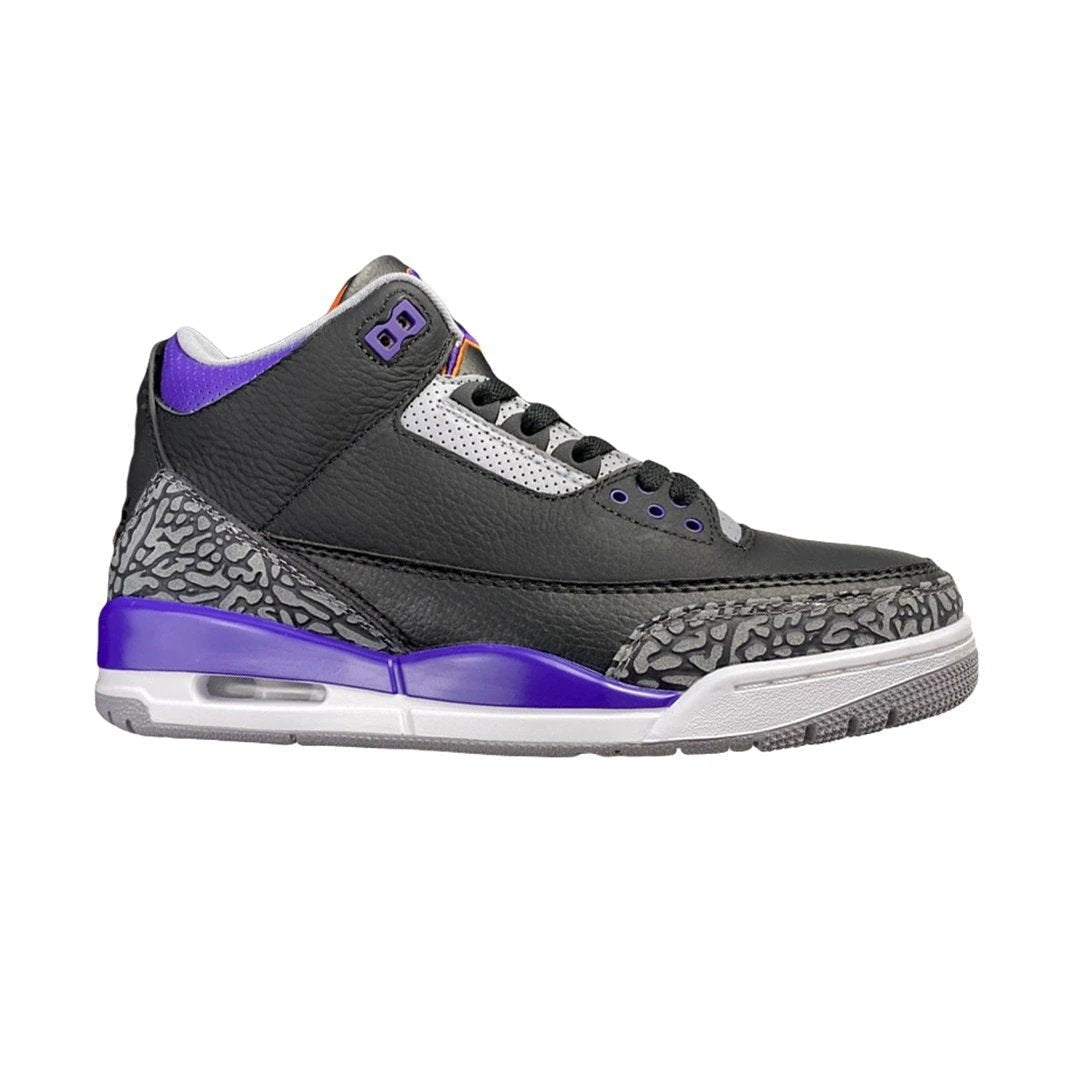 Air Jordan 3 Retro Black Court Purple by Air Jordan
