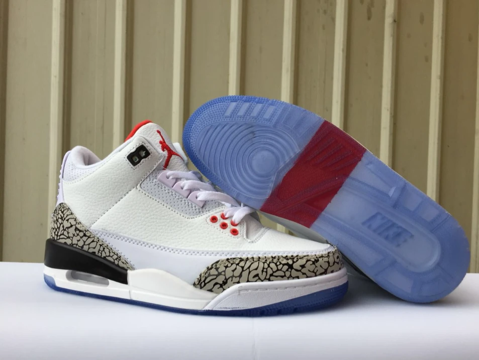 Air Jordan 3 Retro Free Throw Line White Cement by Air Jordan