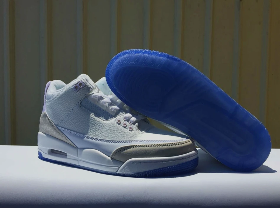 Air Jordan 3 Retro Pure White Triple White by Air Jordan