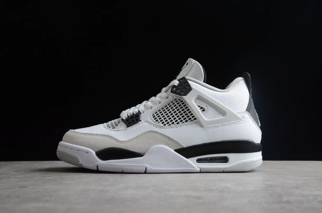 Air Jordan 4 Pale White Military Black by Air Jordan