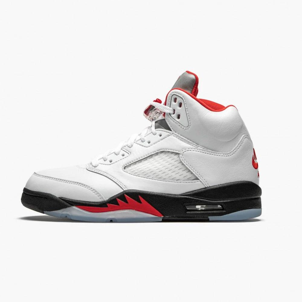 Air Jordan 5 Retro Fire Red Silver Tongue by Air Jordan