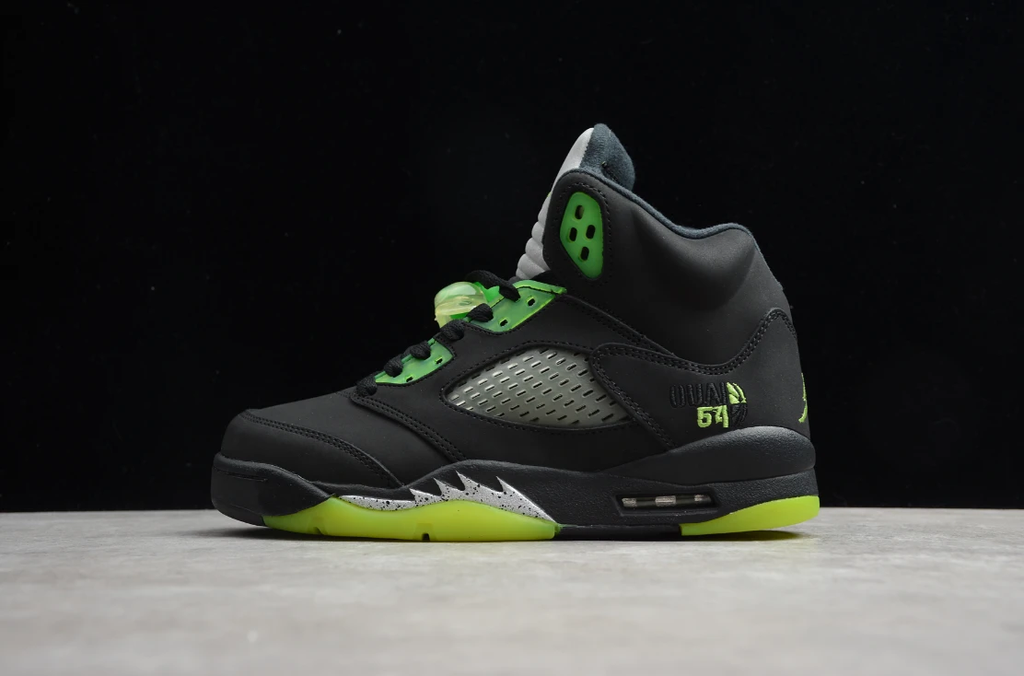 Air Jordan 5 Retro OG Quai 54 Black Fluorescent Green by Air Jordan