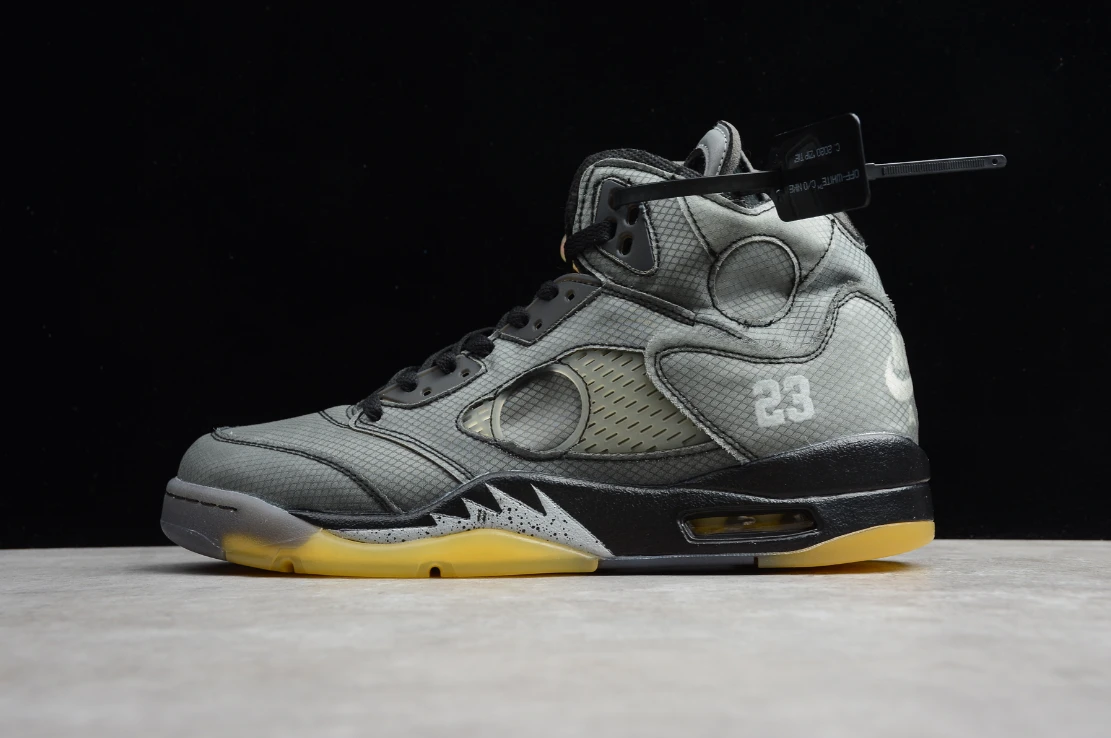 Air Jordan 5 Retro Off-White Black by Air Jordan