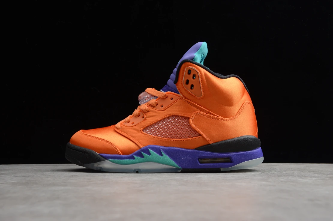 Air Jordan 5 Retro Orange Purple Green by Air Jordan