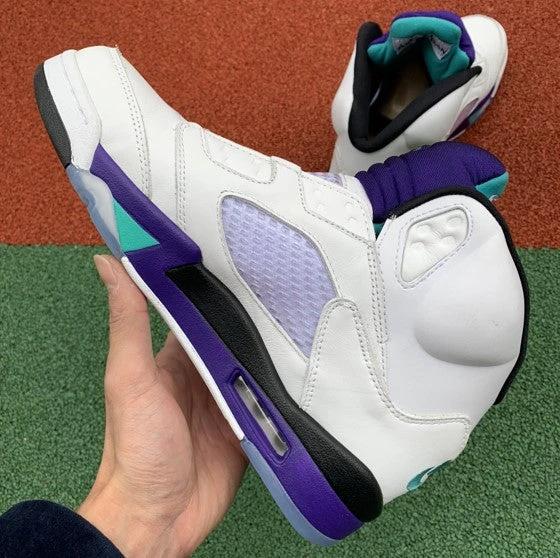 Air Jordan 5 White Purple Grape by Air Jordan