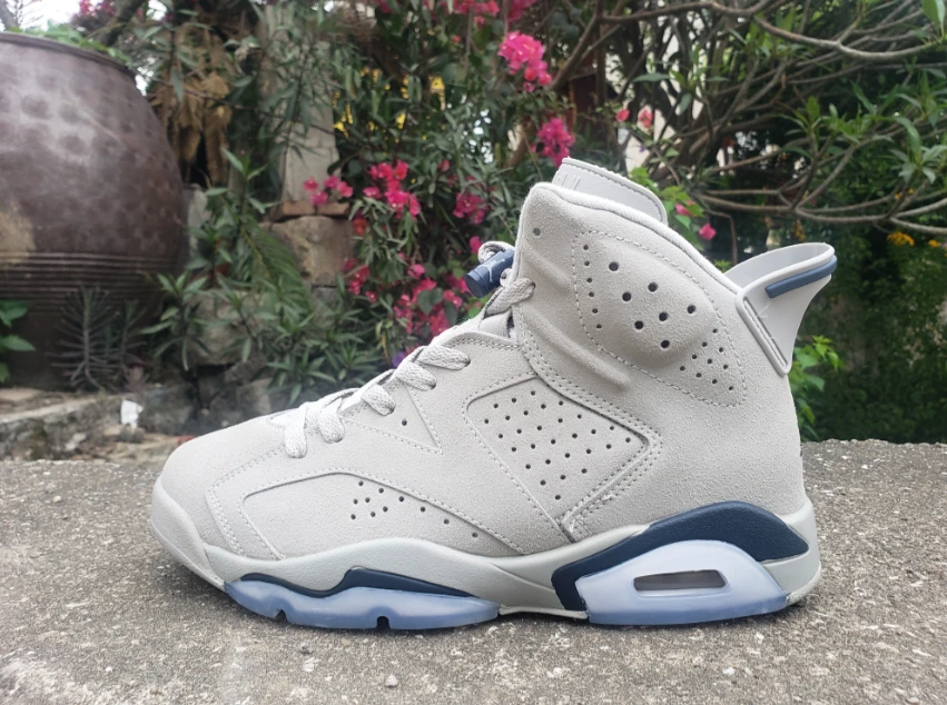 Air Jordan 6 Gray Dark Blue by Air Jordan