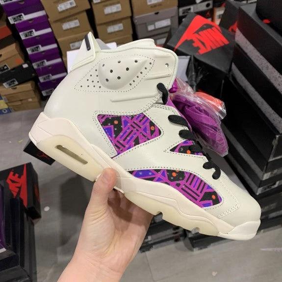 Air Jordan 6 Quai 54 White Purple by Air Jordan