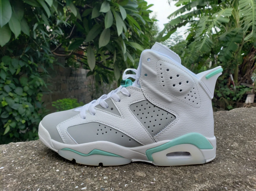 Air Jordan 6 Retro White Pure Platinum-Mint Foam by Air Jordan