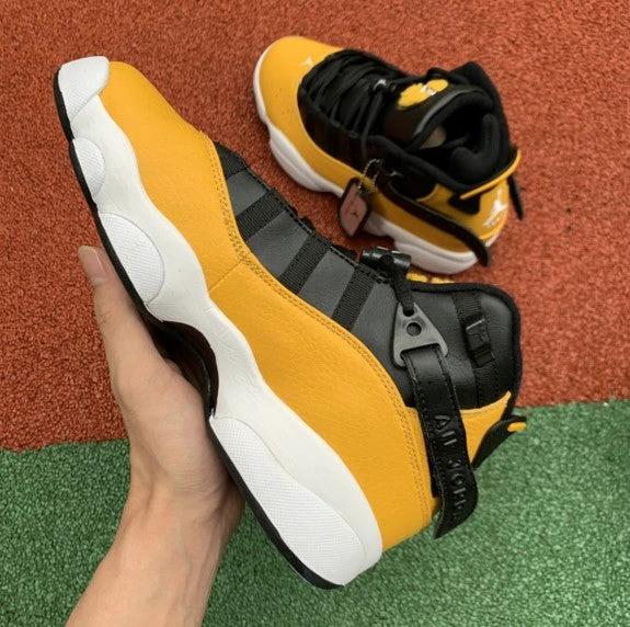 Air Jordan 6 Rings Crowns Black And Yellow by Air Jordan