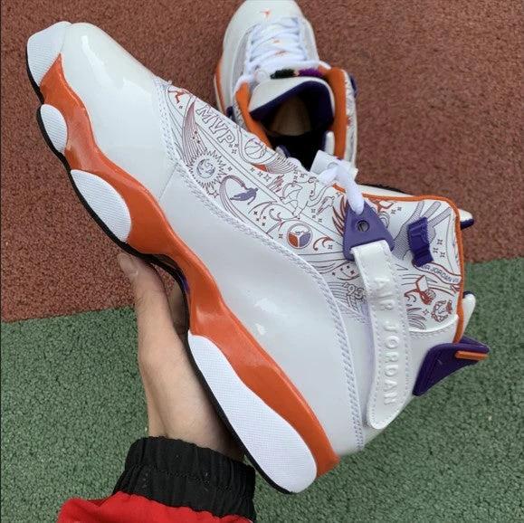 Air Jordan 6 Rings Crowns White Orange by Air Jordan