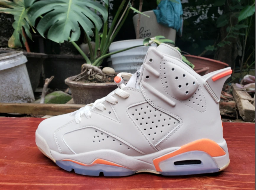 Air Jordan 6 White Orange by Air Jordan