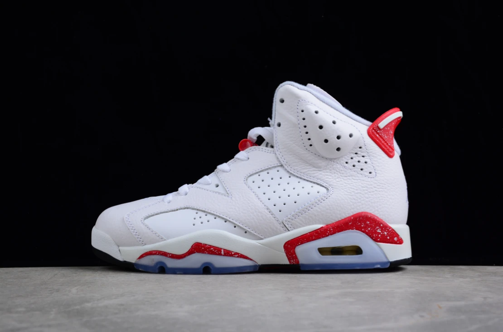 Air Jordan 6 'White and University Red' by Air Jordan