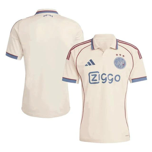 Ajax 2025-26 Third Match Jersey – Cream by Soccer Jersey