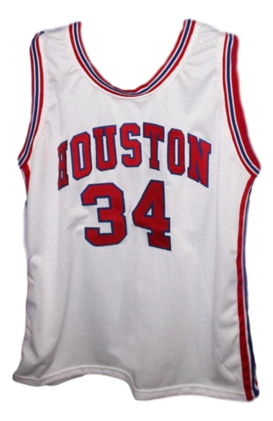 Akeem Olajuwon Jersey #34 Houston New Basketball White by My store basketball