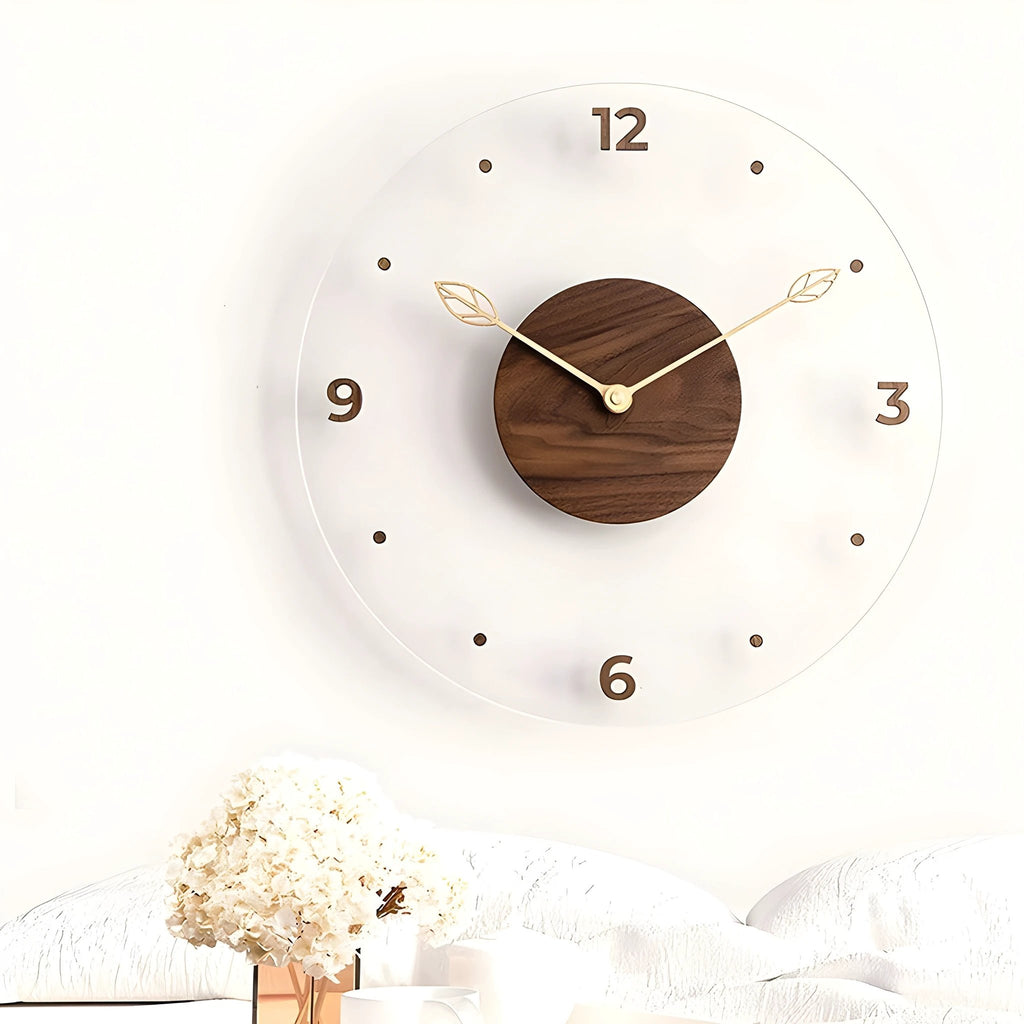 Minimalistic, silent wall clock with a simple design for any room Bowlift by Bowlift