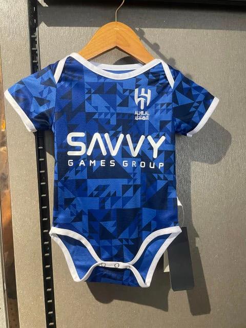 Al-Hilal 2025-26 Little Leader Comfort Soccer Baby Bodysuit – Blue by Soccer Jersey