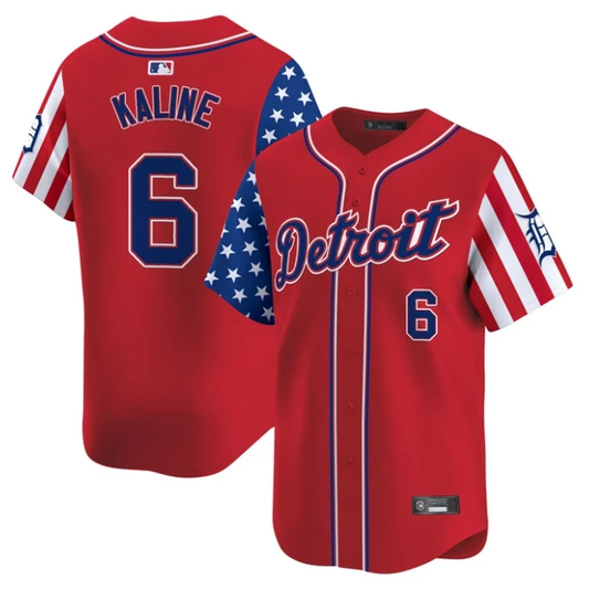Al Kaline Jersey #6 Detroit Tigers 2025 Memorial Day Vapor Premier Limited Stitched Red by My Store