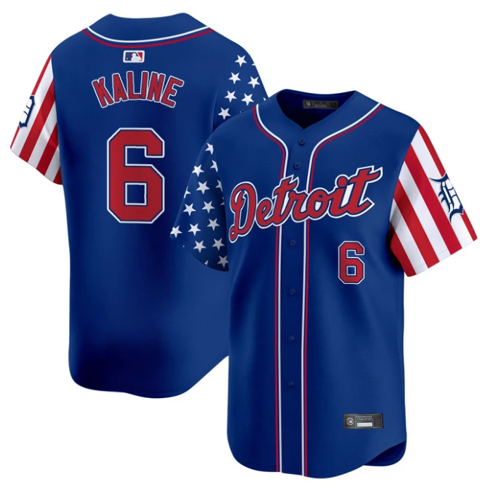 Al Kaline Jersey #6 Detroit Tigers 2025 Memorial Day Vapor Premier Limited Stitched Royal by My Store