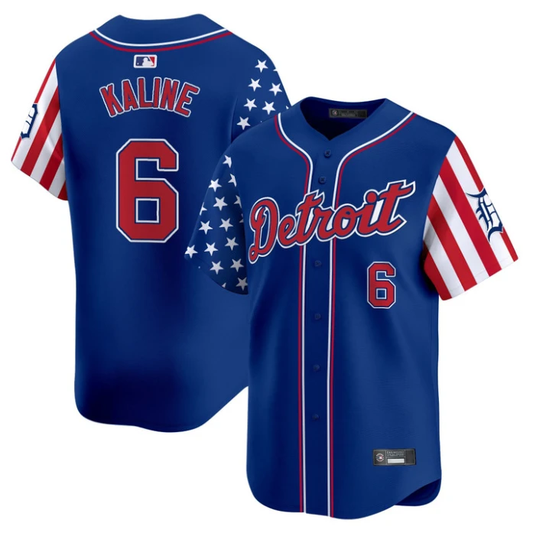 Al Kaline Jersey #6 Detroit Tigers 2025 Memorial Day Vapor Premier Limited Stitched Royal by My Store