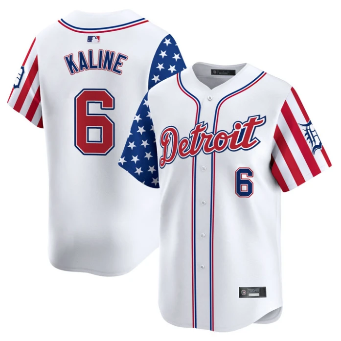 Al Kaline Jersey #6 Detroit Tigers 2025 Memorial Day Vapor Premier Limited Stitched White by My Store