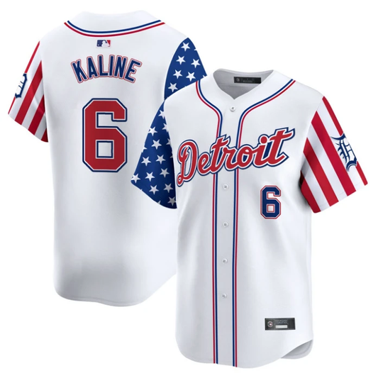 Al Kaline Jersey #6 Detroit Tigers 2025 Memorial Day Vapor Premier Limited Stitched White by My Store