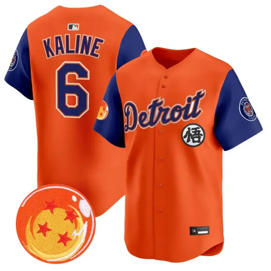 Al Kaline Jersey #6 Detroit Tigers Dragon Ball Premier Stitched by My Store