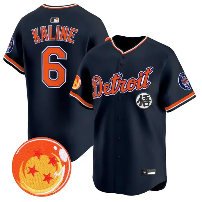 Al Kaline Jersey #6 Detroit Tigers Dragon Ball Premier Stitched by My Store