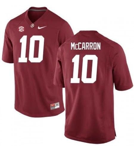 Alabama Crimson Tide #10 AJ McCarron NCAA Football Jersey Red by My Store