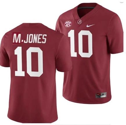 Alabama Crimson Tide #10 Mac Jones NCAA Football Jersey Red by My Store