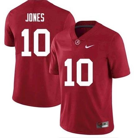 Alabama Crimson Tide #10 Mac Jones NCAA Football Red Jersey by My Store