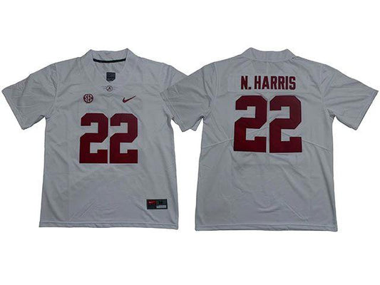 Alabama Crimson Tide #22 Najee Harris College Football Jersey White by My Store
